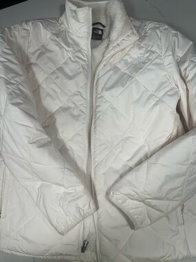 The North Face Women's Cream Quilted Puffer Jacket